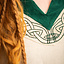 Abito vichingo Lagertha, naturale-verde - Celtic Webmerchant