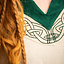Wikingowska sukienka Lagertha, naturalno-zielona - Celtic Webmerchant