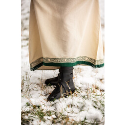 Wikingowska sukienka Lagertha, naturalno-zielona - Celtic Webmerchant