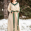 Viking jurk Lagertha, naturel-groen - Celtic Webmerchant