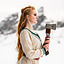 Robe viking Lagertha, naturel-vert - Celtic Webmerchant