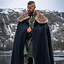 Fur cloak John, black - Celtic Webmerchant