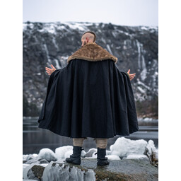 Manteau en fourrure John, noir - Celtic Webmerchant