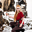 Valkyrie Tunic Brynhild, rosso - Celtic Webmerchant