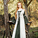 Leonardo Carbone Middelalderlig kjole serena, grøn - Celtic Webmerchant