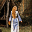 Middeleeuwse jurk Serena, blauw - Celtic Webmerchant