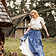 Leonardo Carbone Medeltida kjol Elise, blå - Celtic Webmerchant