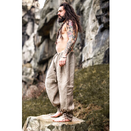 Linen Viking Trousers Odin, grey - Celtic Webmerchant