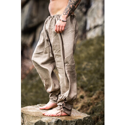 Pantalon viking en lin odin, gris - Celtic Webmerchant