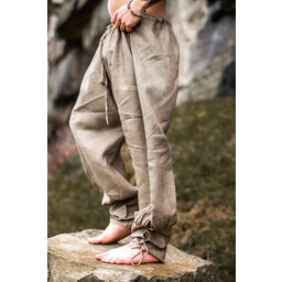 Linen Viking Trousers Odin, grey - Celtic Webmerchant