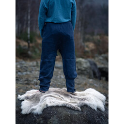 Pantalon viking en lin odin, bleu - Celtic Webmerchant