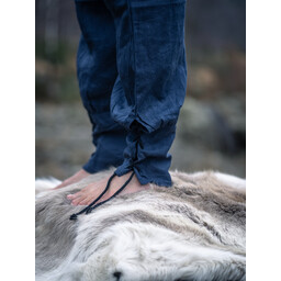 Pantalon viking en lin odin, bleu - Celtic Webmerchant