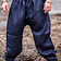 Leonardo Carbone Pantalon viking en lin odin, bleu - Celtic Webmerchant