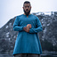 Linen Viking tunic Ragnar, blauw - Celtic Webmerchant