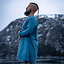 Linen Viking tunic Ragnar, blauw - Celtic Webmerchant