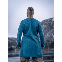 Túnica vikinga de lino Ragnar, azul - Celtic Webmerchant