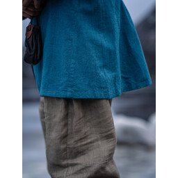 Túnica vikinga de lino Ragnar, azul - Celtic Webmerchant