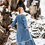 Kaftan viking Skadi, bleu - Celtic Webmerchant