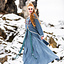 Kaftan viking Skadi, bleu - Celtic Webmerchant