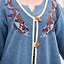 Kaftan wikingów Skadi, niebieski - Celtic Webmerchant