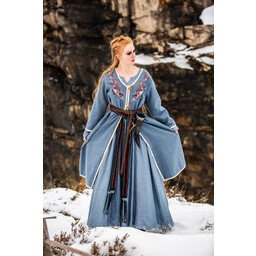 Kaftan wikingów Skadi, niebieski - Celtic Webmerchant