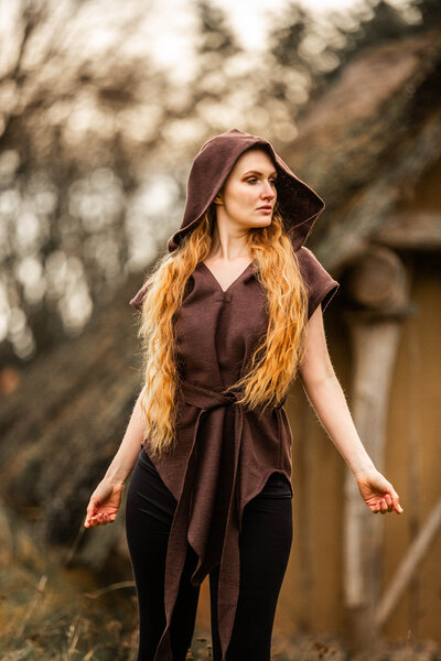 Ranger tunika Aldon, brun - Celtic Webmerchant
