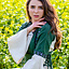 Kleid Cleena grün-weiß - Celtic Webmerchant