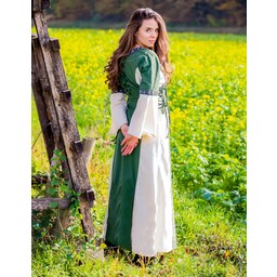 Kleid Cleena grün-weiß - Celtic Webmerchant