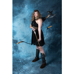 Goddess Dress Persephone, kort, sort - Celtic Webmerchant