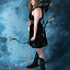 Goddess Dress Persephone, short, black - Celtic Webmerchant