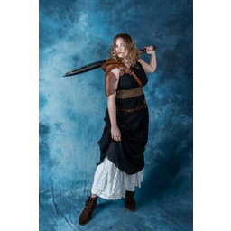 Göttinnenkleid Gaia, schwarz - Celtic Webmerchant