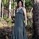 Gudinde Kjole Athena, naturgrøn - Celtic Webmerchant
