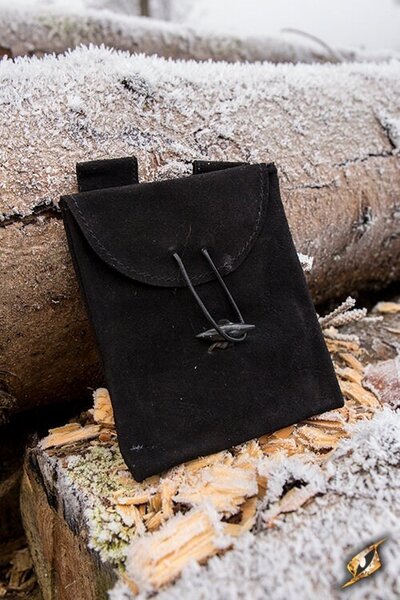 Mittelalterliche Tasche Merek, schwarz - Celtic Webmerchant
