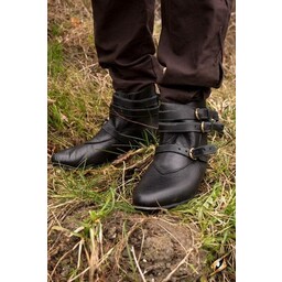 Medeltida boots Godfrey, svart - Celtic Webmerchant