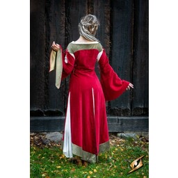 Middelalderlig kjole isobel, rød - Celtic Webmerchant
