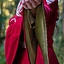 Middelalderlig kjole isobel, rød - Celtic Webmerchant