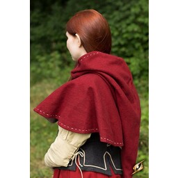 Medieval chaperon Erhard, red - Celtic Webmerchant