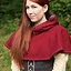 Chaperon médiéval Erhard, rouge - Celtic Webmerchant