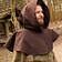 Epic Armoury Chaperon medievale Walt, marrone - Celtic Webmerchant