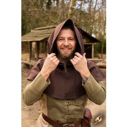 Medieval chaperon Walt, brun - Celtic Webmerchant