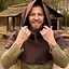 Medieval Chaperon Walt, braun - Celtic Webmerchant