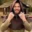 Medieval chaperon Walt, brun - Celtic Webmerchant