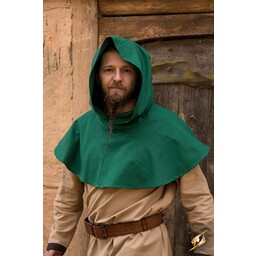 Medieval chaperon Walt, green - Celtic Webmerchant