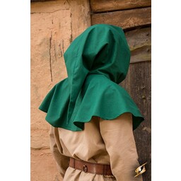 Chaperon medievale Walt, verde - Celtic Webmerchant