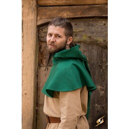 Chaperon medievale Walt, verde - Celtic Webmerchant