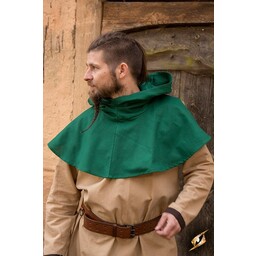 Medieval chaperon Walt, zielony - Celtic Webmerchant