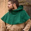 Medieval chaperon Walt, green - Celtic Webmerchant