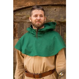 Chaperon medievale Walt, verde - Celtic Webmerchant