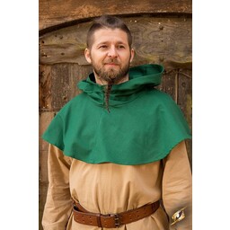 Medieval chaperon Walt, grøn - Celtic Webmerchant