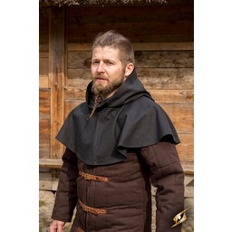 Medieval chaperon Walt, black - Celtic Webmerchant